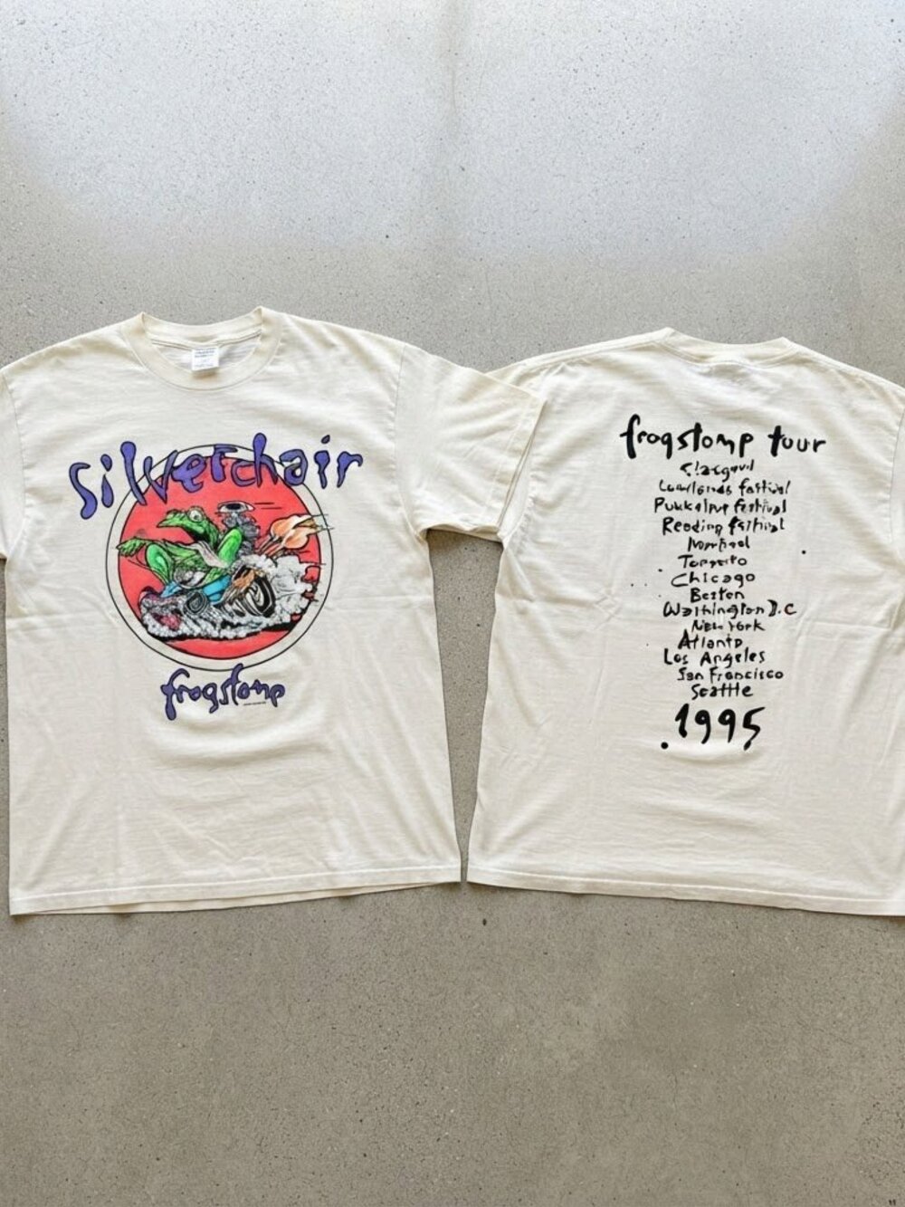 Silverchair Frogstomp Tour 1995 White T-Shirt S-4XL